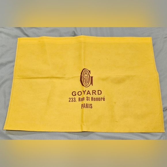 Goyard Authentic 20" X 15" Dust Bag Laundry Cover Protector Yellow Canvas Large - Picture 1 of 9